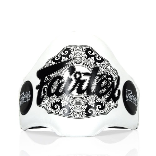 ceinture de frappe Fairtex bpv2-blanc Ceinture de frappe Fairtex BPV2 blanche avec motif thaïlandais