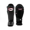 ortège tibia twins Protège-tibias Twins Special SGL10 noir en cuir véritable pour muay thai, kickboxing et MMA