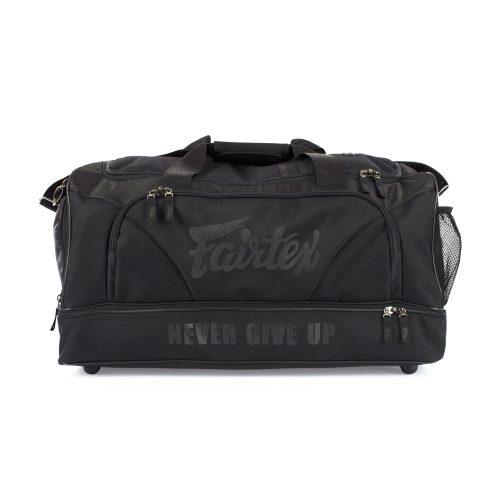 Sac de sport Fairtex BAG2 noir vue de face avec logo Fairtex