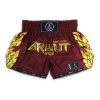 Short de Muay Thaï Arwut Ascent Marron Collection avec motifs latéraux et logo Arwut.