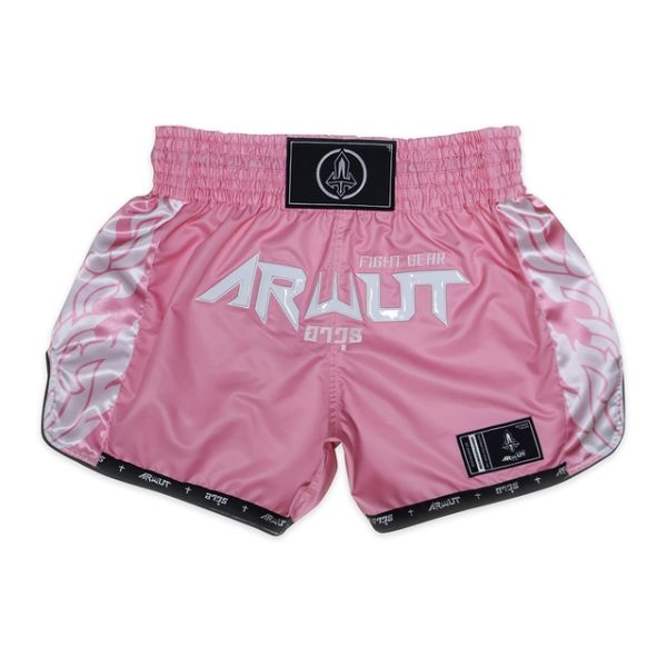 Short de Muay Thaï Arwut Ascent Collection avec motifs latéraux et logo Arwut.