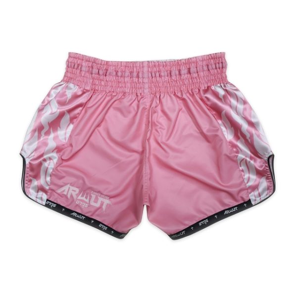Short de Muay Thaï Arwut Sakura Ascent Collection avec motifs latéraux et logo Arwut.