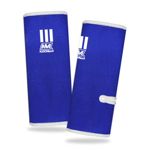 Nationman-Muay-Thai Chevillère bleu Chevillères de protection Muay Thaï Nationman bleu