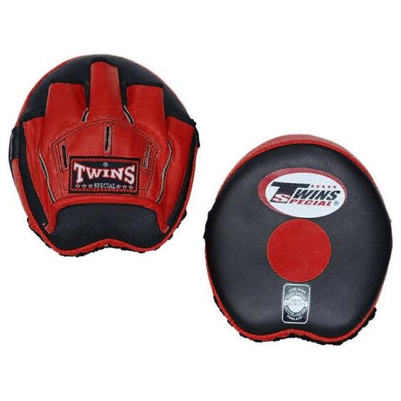Pattes d’ours Twins Special PML13 noir/rouge et noires pour boxe et Muay Thaï
