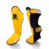 Protège tibia mongkol jaune Protège-tibias Mongkol jaune pour boxe thaïlandaise