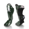 Protège tibia mongkol olive Protège-tibias Mongkol olive pour boxe thaïlandaise