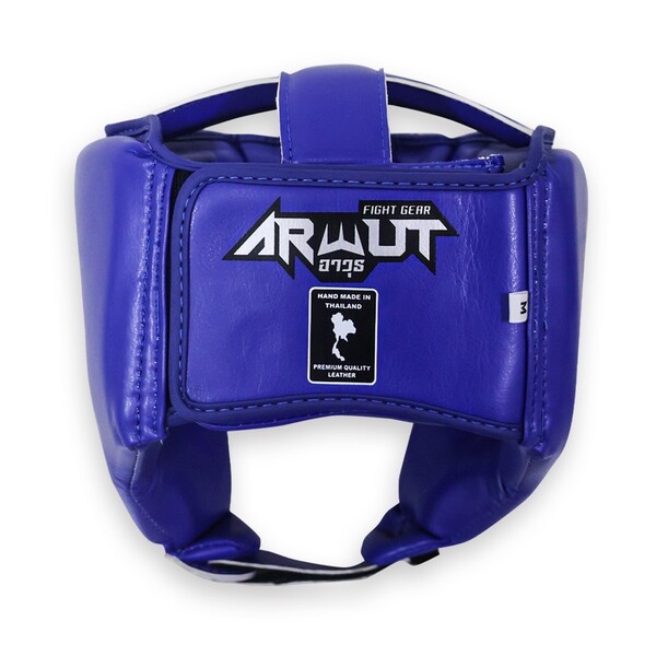 Casque Arwut HG2 bleu vue arrière avec système de maintien