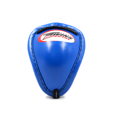 Coquille de protection Twins Metal bleue pour Muay Thaï et sports de combat