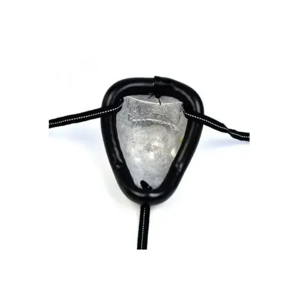 Vue arrière coquille de protection Twins Metal noire avec système de maintien