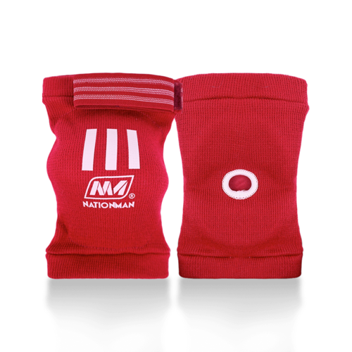 coudiere muaythai Nationman rouge Coudières de protection Muay Thaï Nationman rouge