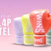 Gants de boxe Twins BGPL4 Pastel bleus, violets, verts et roses