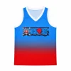 Débardeur One Piece Chopper bleu et rouge