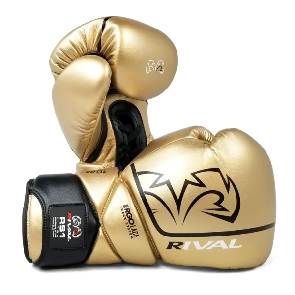 Gants de boxe Rival RS1 Ultra Sparring – Or Gants de boxe Rival RS1 Ultra Sparring or, gants de sparring professionnels en microfibre