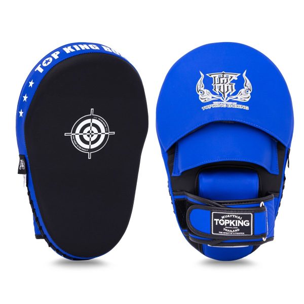 Pattes d'ours Top King TKFME Extreme bleu Paire de pattes d'ours Top King TKFME Extreme bleu pour Muay Thaï et boxe