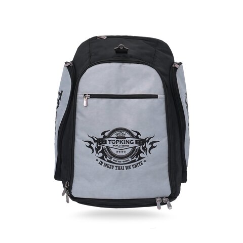 Sac à dos Topking gris TKGMB02 – vue de face Sac à dos de sport Topking gris TKGMB02 vu de face