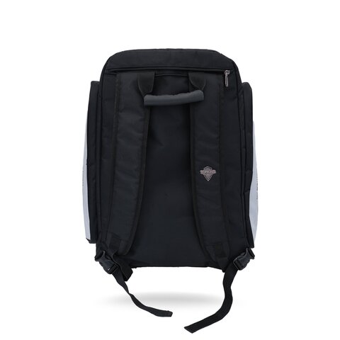 Sac à dos Topking gris TKGMB02 – détail du dos Détail du dos et des bretelles du sac à dos Topking gris TKGMB02