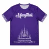T-shirt-Muaythai-Boxe-world T-shirt Muay Thai Violet Boxe World