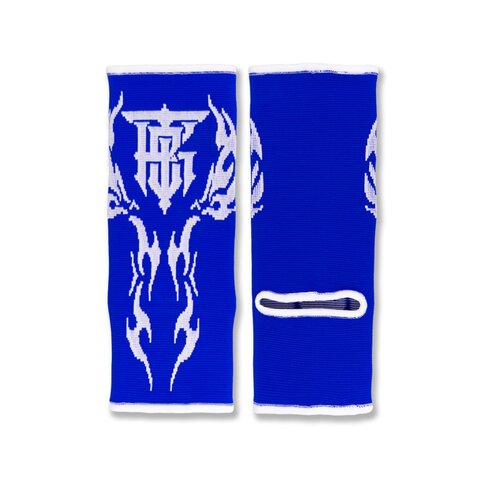 Chevillière Topking Boxing modèle Tribal – Bleu Chevillière Topking Boxing modèle Tribal bleue, vendue par paire