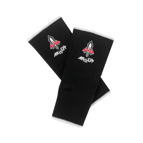 chevilleres-arwut-noir-blanc Chevillères Arwut noir et blanc, protection élastique pour Muay Thaï et kick-boxing