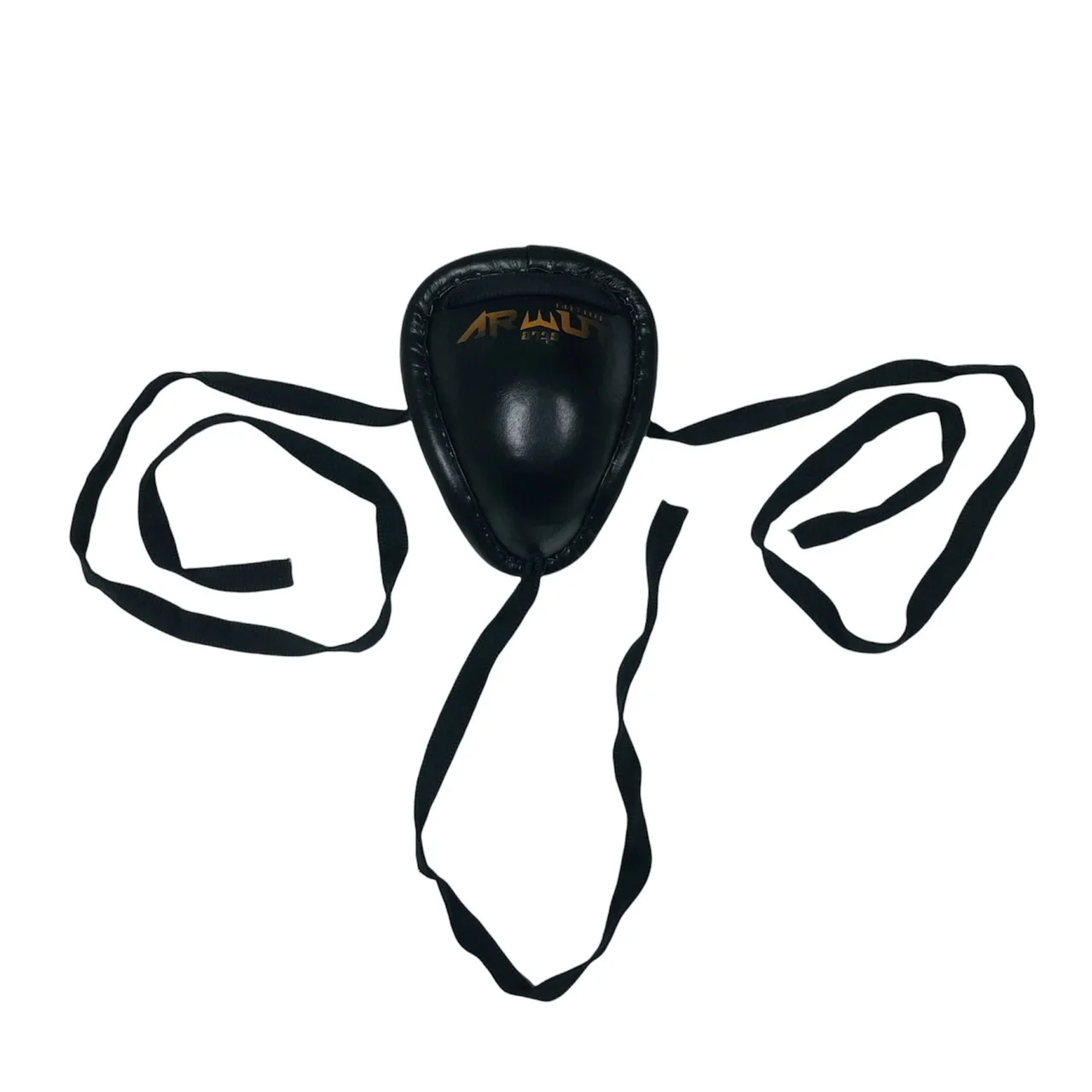 Coquille métal Arwut GG1 vue de face, coque de protection noire avec logo Arwut doré