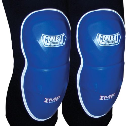 Paire de coudières MMA Combat Sports bleues avec technologie IMF Tech