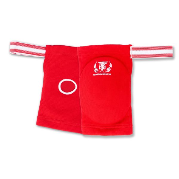 Coudière Topking rouge Paire de coudières Topking rouges avec logo Topking Boxing