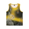 debardeur-arwut-rachasi-face Débardeur Arwut Sublimation Rachasi vue de face, motif créature mythique thaïe jaune et noir