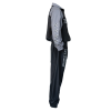 Ensemble de sudation Topking bicolore - vue de profil Ensemble de sudation Topking gris et noir vu de profil avec inscription The Spirit of a Fighter