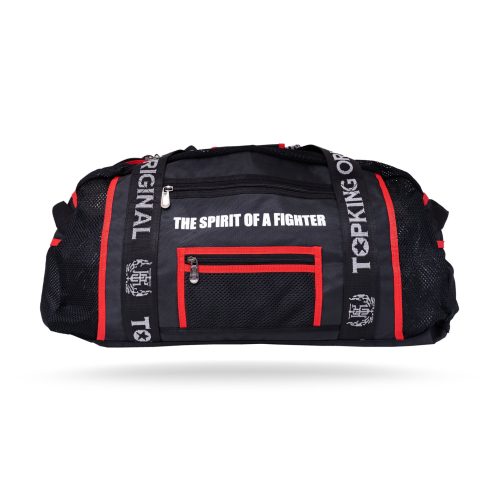 Topking Sports Bag - front view Sac de sport Topking noir vue de face