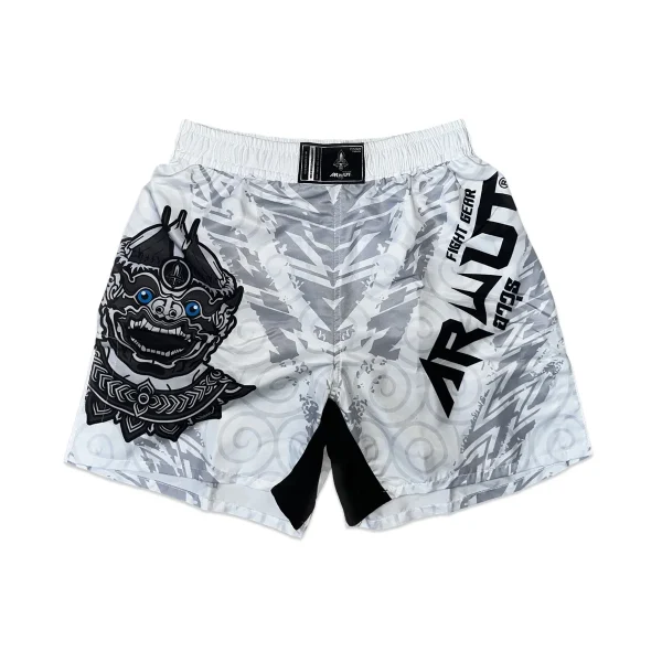 short-mma-arwut-asura-blancgris-face Short MMA Arwut Asura Blanc/Gris - vue de face
