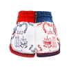 short-twins-sak-yant-vue-de-dos_2 Short Muay Thaï Twins Sak Yant vue de dos avec motifs tigre, lotus et chaînes sur les deux jambes