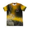 tshirt-arwut-rachasi-face T-shirt Arwut Sublimation Rachasi vue de face, motif créature mythique thaïe jaune et noir