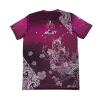 tshirt-arwut-sublimation-rose-dos T-shirt Arwut Sublimation Thaïlandais Rose vue de dos, motif divinité thaïe et fleurs de cerisier